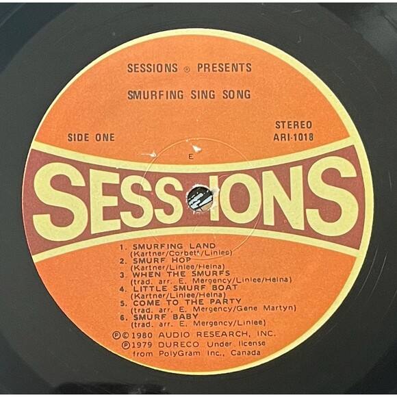 Smurfing Sing Song Vintage 1979 Vinyl LP Record Polydor The Smurfs - Picture 3 of 7